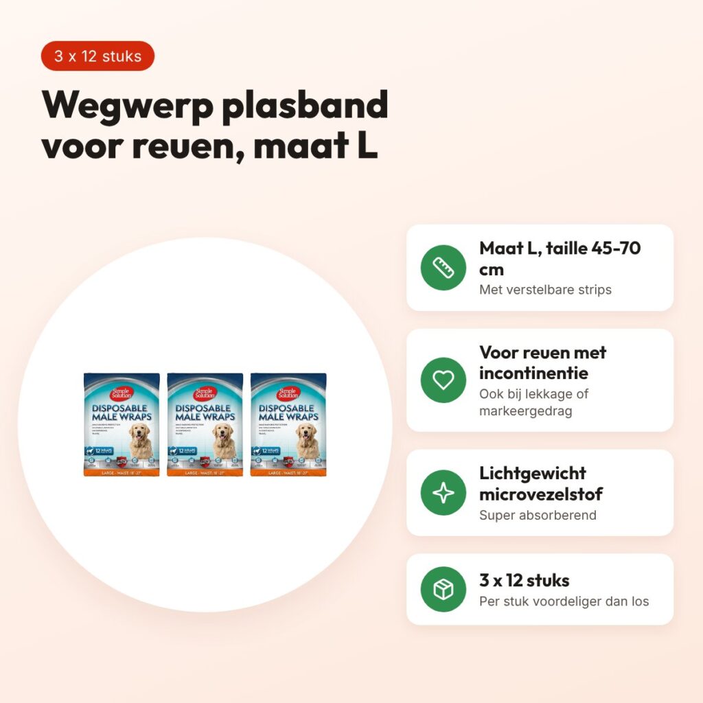 Simple Solution plasband reu wegwerp L 45-70 cm – multipack 3 x 12 stuks – voordelen