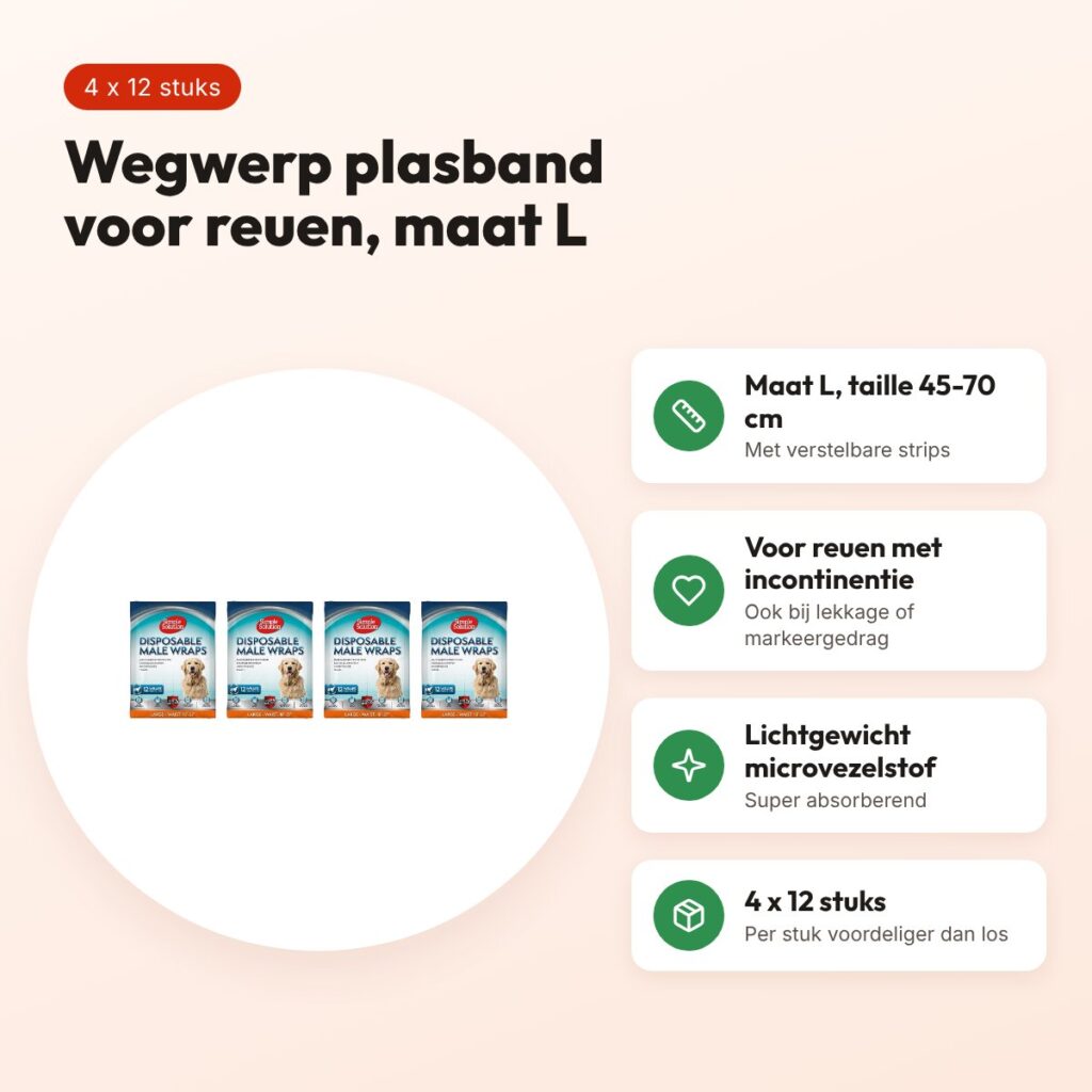 Simple Solution plasband reu wegwerp L 45-70 cm – multipack 4 x 12 stuks – voordelen