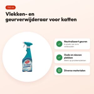 Simple Solution vlekverwijderaar kat Extreme 750 ml – vlekken en geur – voordelen