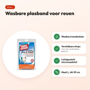 Simple Solution wasbare plasband voor reuen L 48-59 cm – microvezel – voordelen