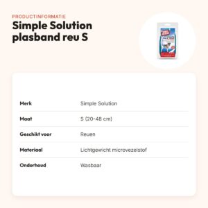 Simple Solution wasbare plasband voor reuen S 20-48 cm – lichtgewicht – productinformatie