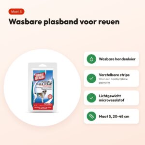 Simple Solution wasbare plasband voor reuen S 20-48 cm – lichtgewicht – voordelen