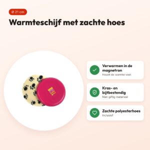 Snugglesafe warmteschijf voor konijnen en knaagdieren 21 cm – met hoes – voordelen