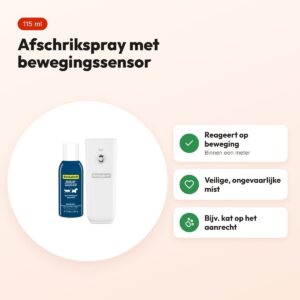 SSSCAT afschrikspray voor katten 115 ml – met bewegingssensor – voordelen