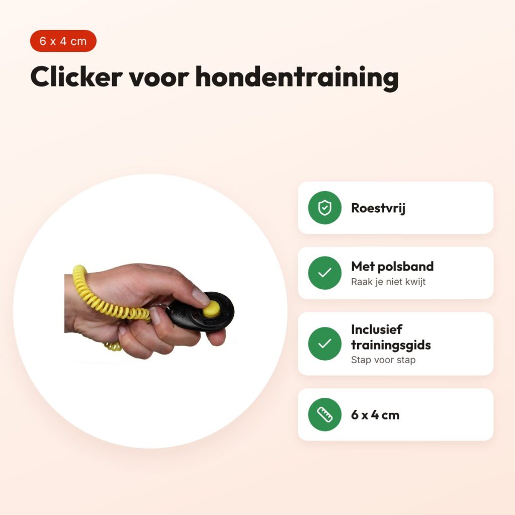Starmark clicker Pro-Training Deluxe zwart en geel – 6 x 4 cm, roestvrij – voordelen