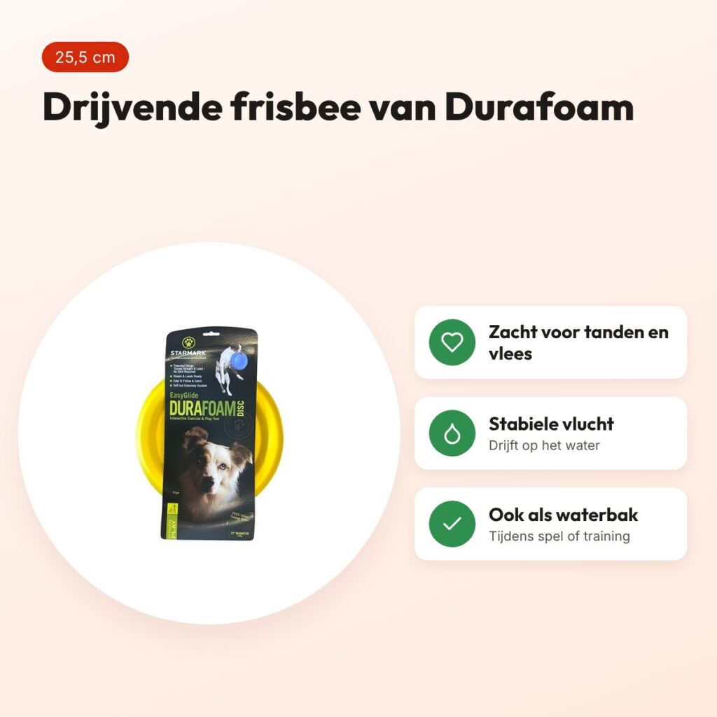 Starmark Easy Glider frisbee Durafoam 25,5 cm – drijvend – voordelen