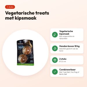 Starmark Everlasting Treats Veggie Kip L – 2 stuks, honden boven de 18 kg – voordelen
