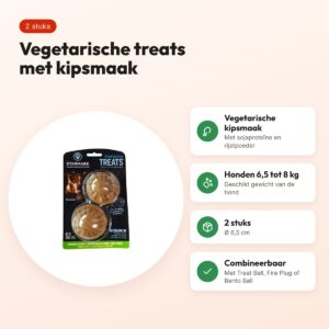 Starmark Everlasting Treats Veggie Kip M – 2 stuks, honden 6,5-8 kg – voordelen