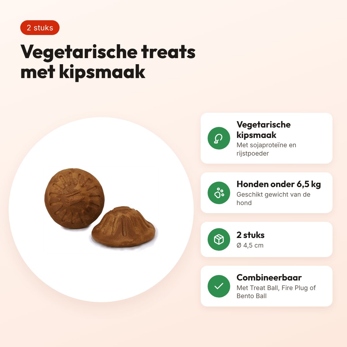Starmark Everlasting Treats Veggie Kip S – 2 stuks, honden onder de 6,5 kg – voordelen