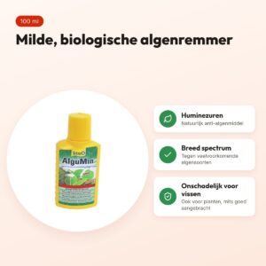 Tetra Aqua Algumin algenremmer 100 ml – mild en biologisch – voordelen