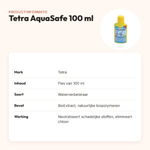 Tetra AquaSafe waterverbeteraar 100 ml – met BioExtract – productinformatie