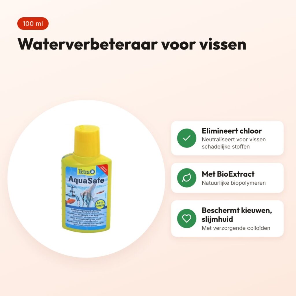 Tetra AquaSafe waterverbeteraar 100 ml – met BioExtract – voordelen