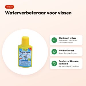 Tetra AquaSafe waterverbeteraar 100 ml – met BioExtract – voordelen