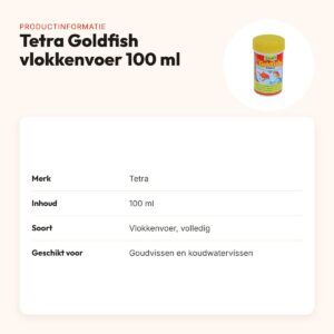 Tetra Goldfish visvoer vlokken 100 ml – BioActive, voor koudwatervissen – productinformatie