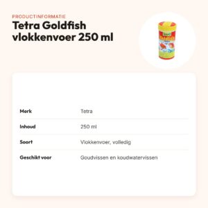 Tetra Goldfish visvoer vlokken 250 ml – BioActive, voor koudwatervissen – productinformatie