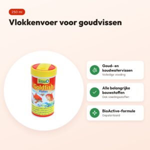 Tetra Goldfish visvoer vlokken 250 ml – BioActive, voor koudwatervissen – voordelen