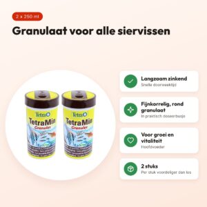 Tetra granulaat siervissen 250 ml – langzaam zinkend – multipack 2 stuks – voordelen