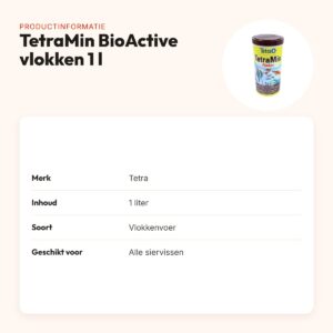 TetraMin BioActive visvoer vlokken 1 liter – voor alle siervissen – productinformatie
