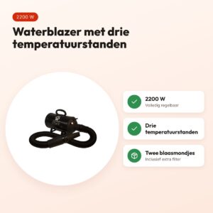 Tools-2-Groom Paw-R waterblazer 2200 W zwart – volledig regelbaar – voordelen