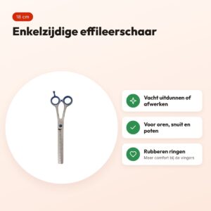 Tools-2-Groom Sharp Edge effileerschaar enkelzijdig 103-700 18 cm – voordelen