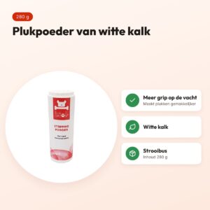 Tools-2-Groom stripping powder hard 280 g – plukpoeder in strooibus – voordelen