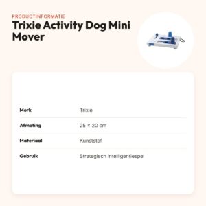 Trixie Activity Dog Mini Mover hondenspel 25 x 20 cm – kunststof – productinformatie