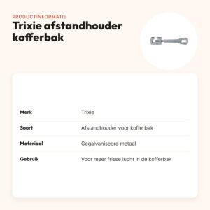 Trixie afstandhouder kofferbak – gegalvaniseerd metaal – productinformatie