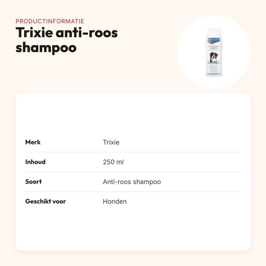 Trixie anti-roos hondenshampoo 250 ml – productinformatie