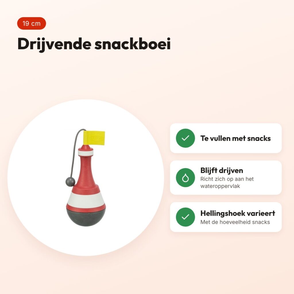 Trixie Aqua snackboei TPR 19 cm – drijvend hondenspeeltje – voordelen