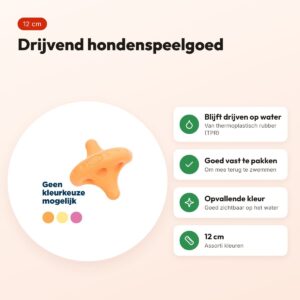 Trixie Aqua Toy Tumbler TPR assorti 12 cm – drijvend hondenspeelgoed – voordelen