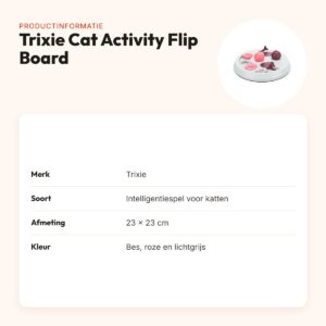 Trixie Cat Activity Flip Board 23 x 23 cm – intelligentiespel voor katten – productinformatie