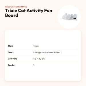 Trixie Cat Activity Fun Board 40 x 30 cm – antislip bordspel voor katten – productinformatie