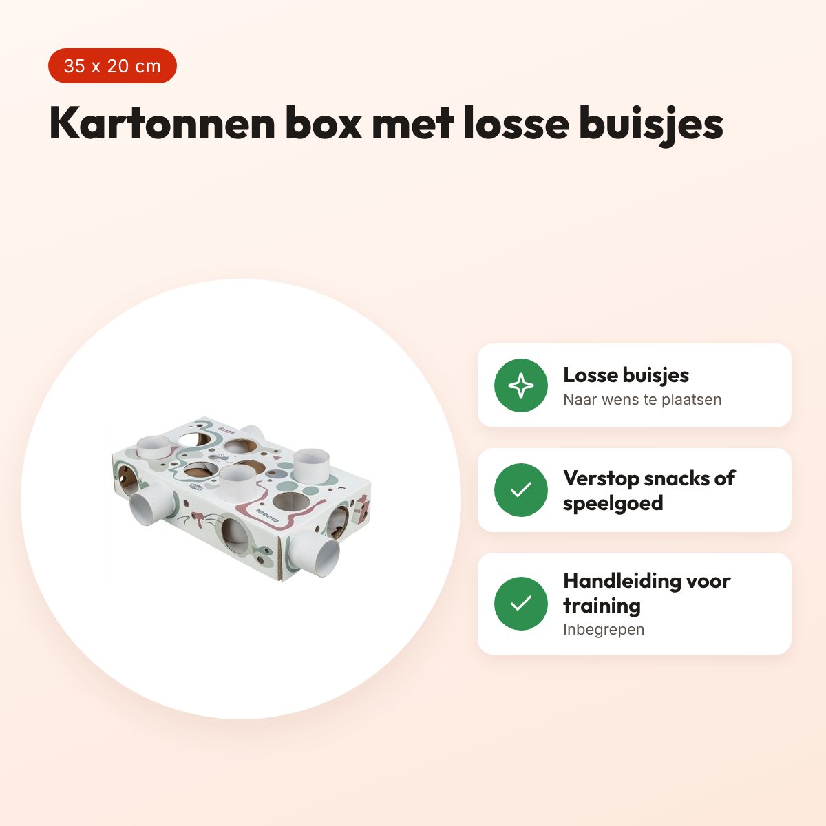 Trixie Cat Activity Paws'n'Treats Box 35 x 20 cm – karton – voordelen