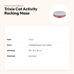 Trixie Cat Activity Rocking Maze 18 x 18 x 18 cm – kunststof – productinformatie