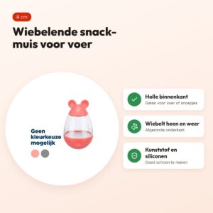 Trixie Cat Activity snack-muis 9 cm – wiebelende voerbal, assorti – voordelen