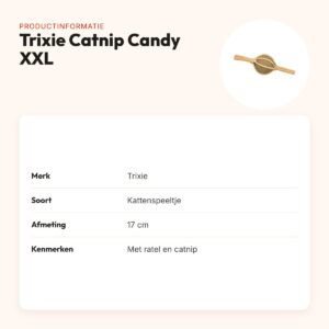 Trixie Catnip Candy XXL 17 cm – kattenspeeltje voor grote katten – productinformatie