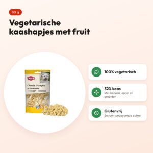 Trixie Cheese Triangles hondensnack met fruit en groenten 80 g – voordelen