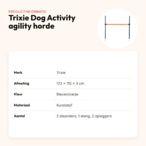 Trixie Dog Activity agility horde blauw/oranje 123 x 115 x 3 cm – productinformatie