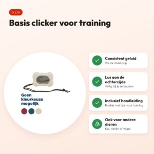 Trixie Dog Activity clicker basis 5 cm – met handleiding – voordelen