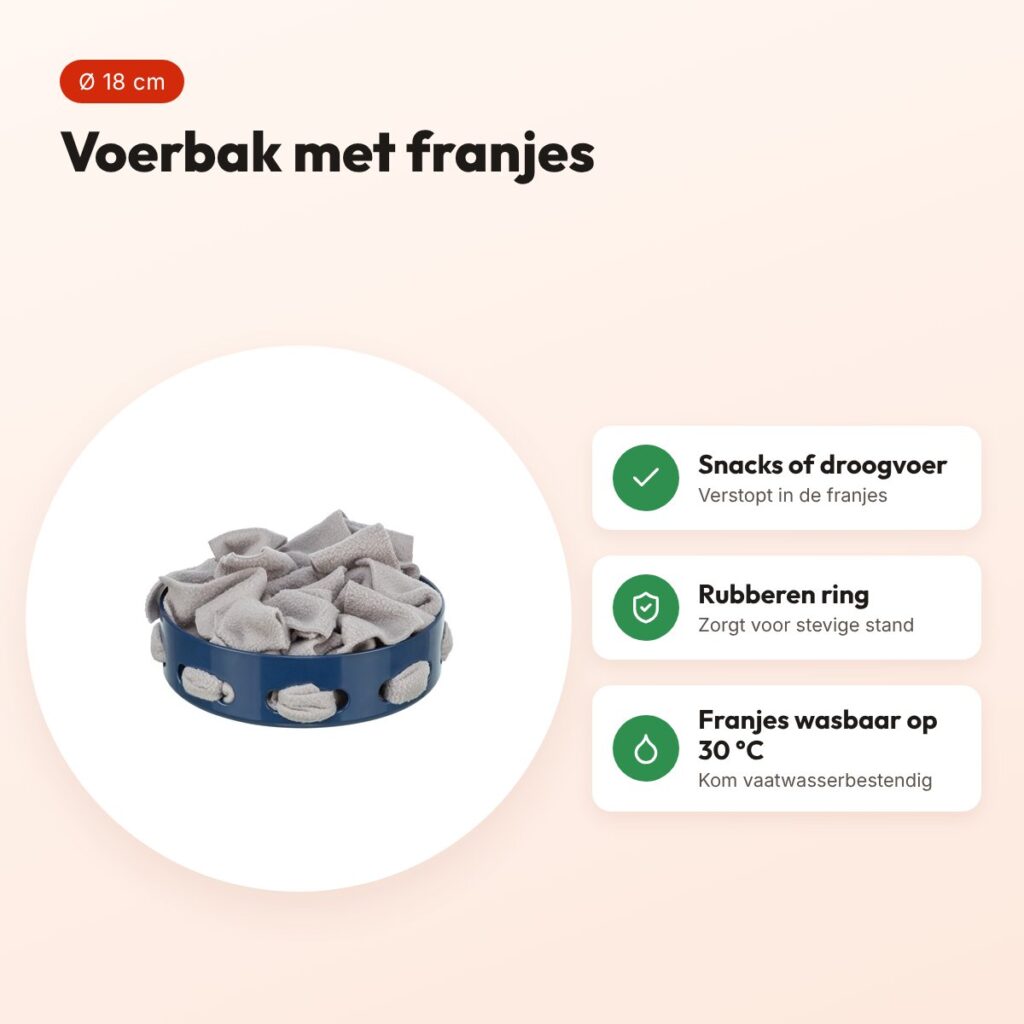 Trixie Dog Activity Hide'n'Sniff bowl 18 cm – interactieve voerbak – voordelen