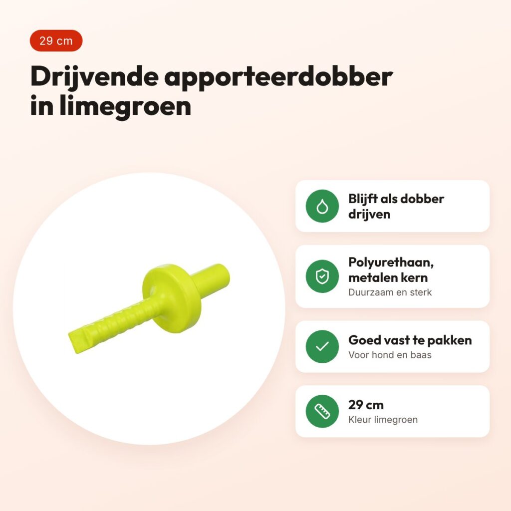 Trixie Dog Activity Mot-Aqua apporteerdobber limegroen 29 cm – drijvend – voordelen