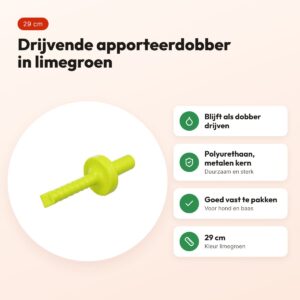 Trixie Dog Activity Mot-Aqua apporteerdobber limegroen 29 cm – drijvend – voordelen