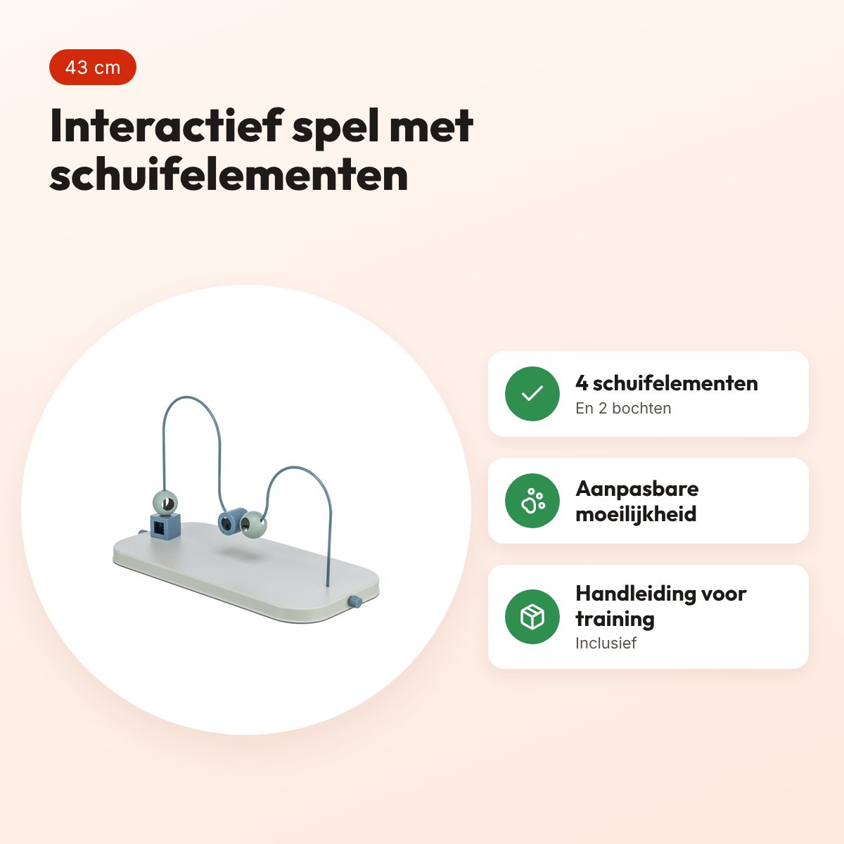 Trixie Dog Activity Skills Loop 43 cm – interactief hondenspel – voordelen