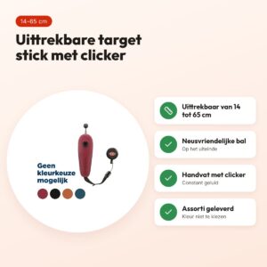 Trixie Dog Activity target stick 14-65 cm – uittrekbaar, met clicker – voordelen