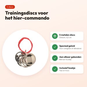 Trixie Dog Activity trainingsdiscs chroom 4,5 cm – set van 5 – voordelen