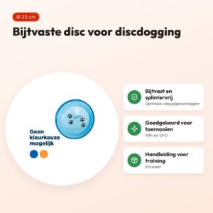 Trixie Dog Disc kunststof 23 cm – bijtvast, voor discdogging – voordelen