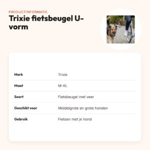 Trixie fietsbeugel U-vorm M-XL – reflecterend, voor grotere honden – productinformatie
