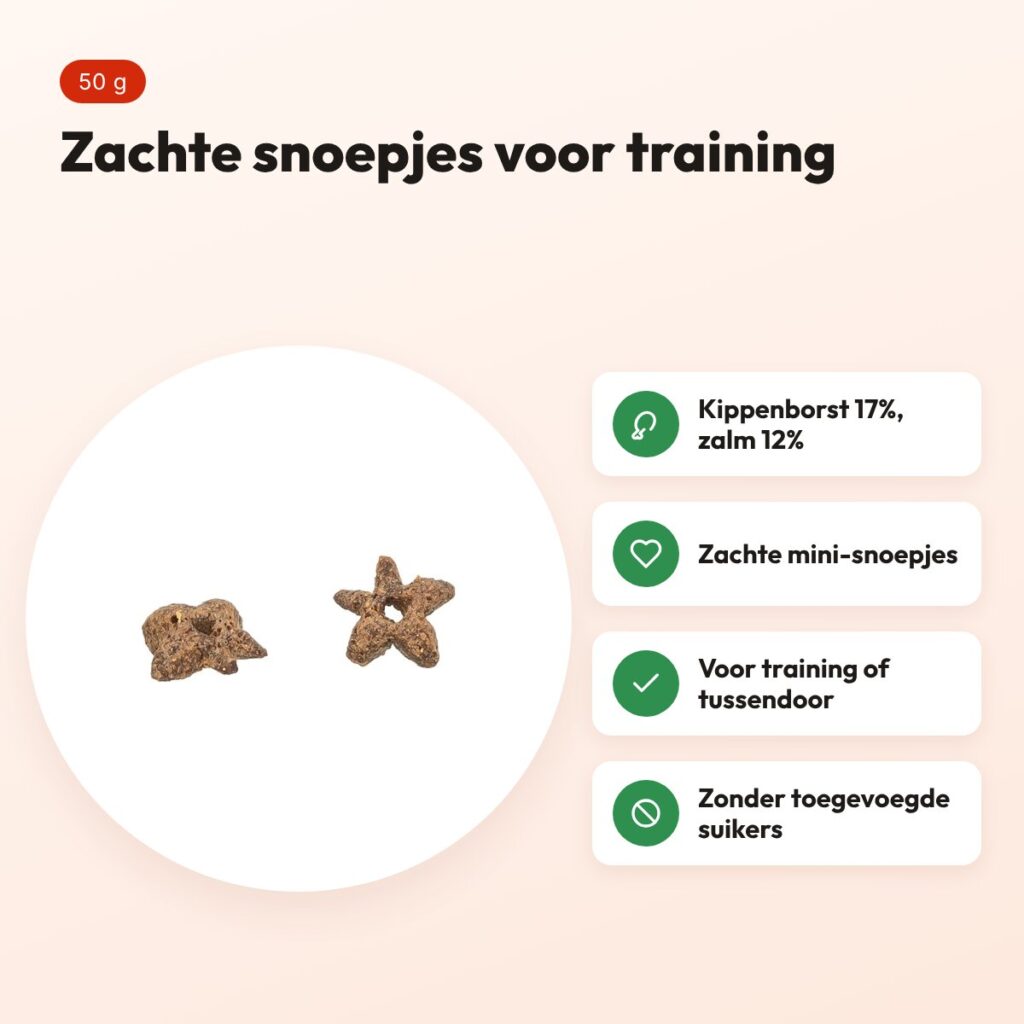 Trixie Flowers kattensnack kippenborst en zalm 50 g – zacht – voordelen