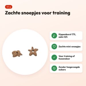 Trixie Flowers kattensnack kippenborst en zalm 50 g – zacht – voordelen