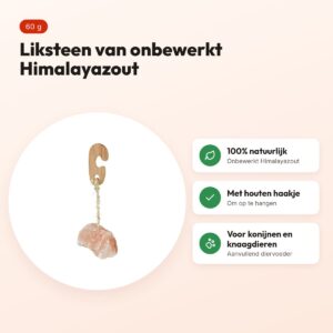 Trixie Himalayazout liksteen 60 g – voor konijnen en knaagdieren – voordelen
